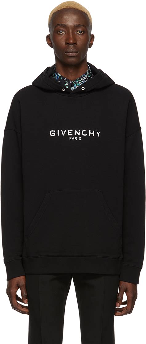 givenchy black ripped hoodie|givenchy paris sleeveless hoodie.